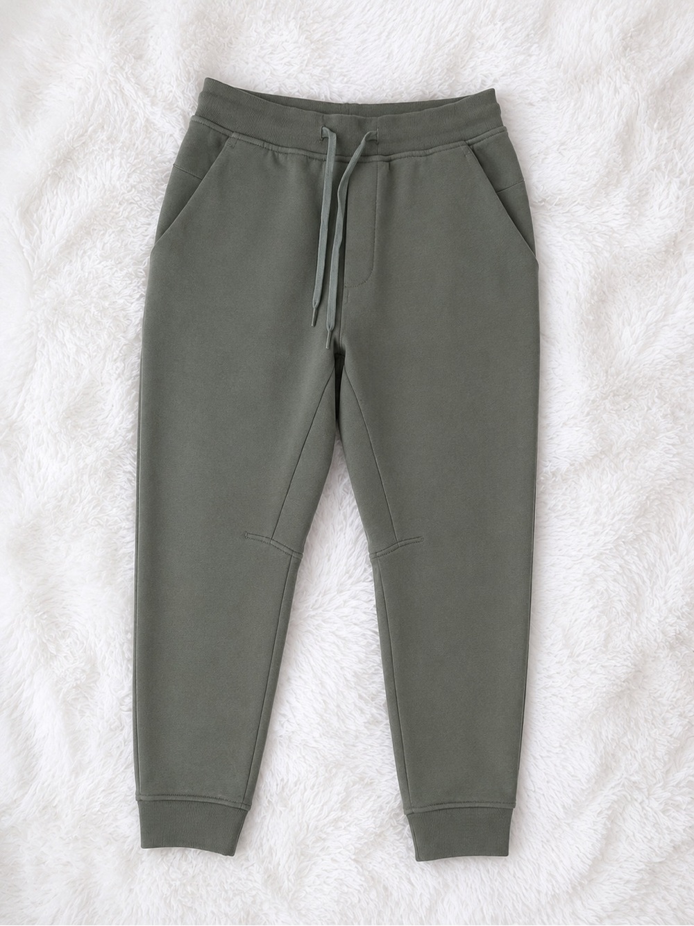 Lululemon Men’s Olive Green Jogger Pants Size Medium Drawstring Athletic